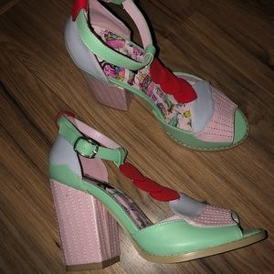 Iron fist cupcake heels